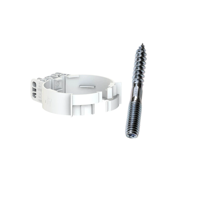 Cox Geelen CoxDENS® PP beugel Ø80 + FIS® Stokeind van verzinkt staal - M8x130 Torx 25 18008671