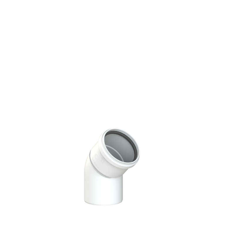 CoxDENS® Rookgasbocht 45° PP 80 mm