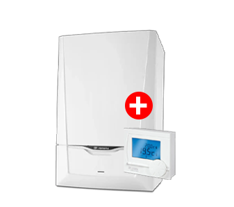 Remeha Calenta Ace 28C 5,0 - 24,8 kW CW4 2x80mm 7672228 OP=OP + Remeha qSense kamerthermostaat