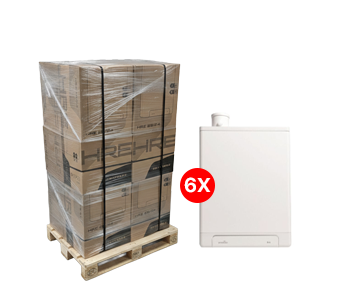 Koop nu 6x de Intergas Kombi Kompakt HRE 36/30 A-Label 7,1 - 26,3 kW CW5 2x80mm 043377 bij CVketel.nl met Palletkorting van €150,- euro 