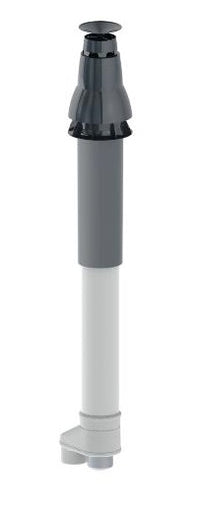 Burgerhout Skyline 3000 HR dakdoorvoer PP 100/150mm met broekstuk 100/100mm 400452781 | CVketel.nl