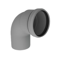 Burgerhout Twinline PP rookgas bocht 100mm 90° 400452140 kopen? | CVketel.nl