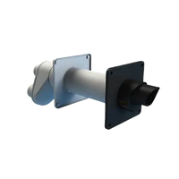 Burgerhout EasySafe PP muurdoorvoer 80/125mm met broekstuk 80/80mm | CVketel.nl