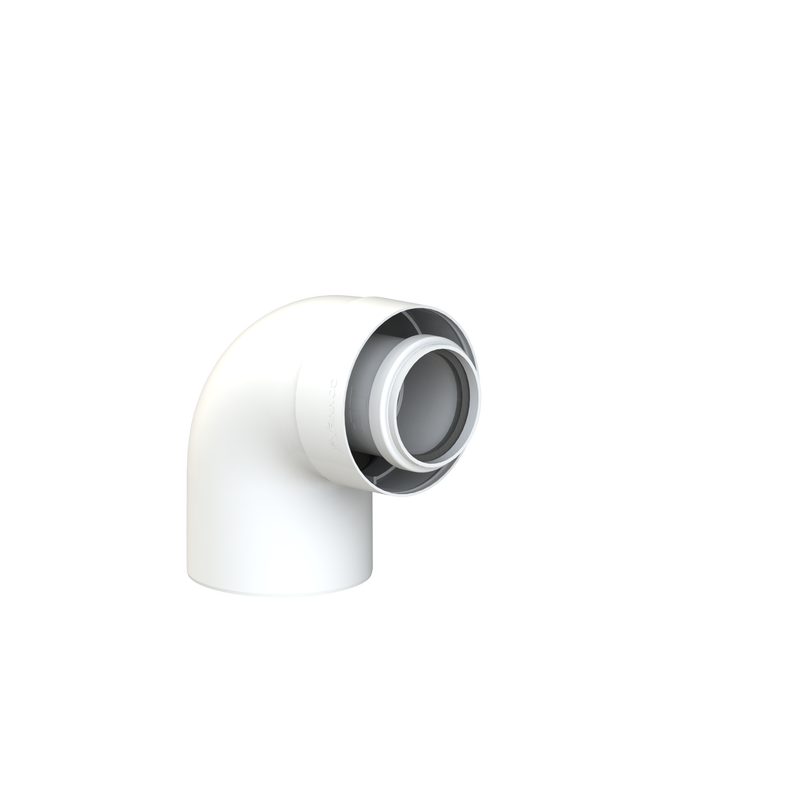 CoxDENS® Concentrische Rookgasbocht 87° 60/100 Connext X3