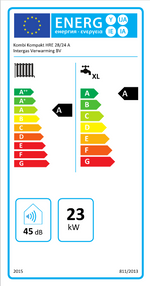 Intergas Kombi Kompakt HRE 28/24 A-Label 6,9 - 22,8 kW CW4 2x80mm 043367