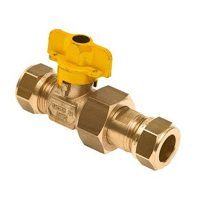 Kogelkraan 15mm knel recht 50805